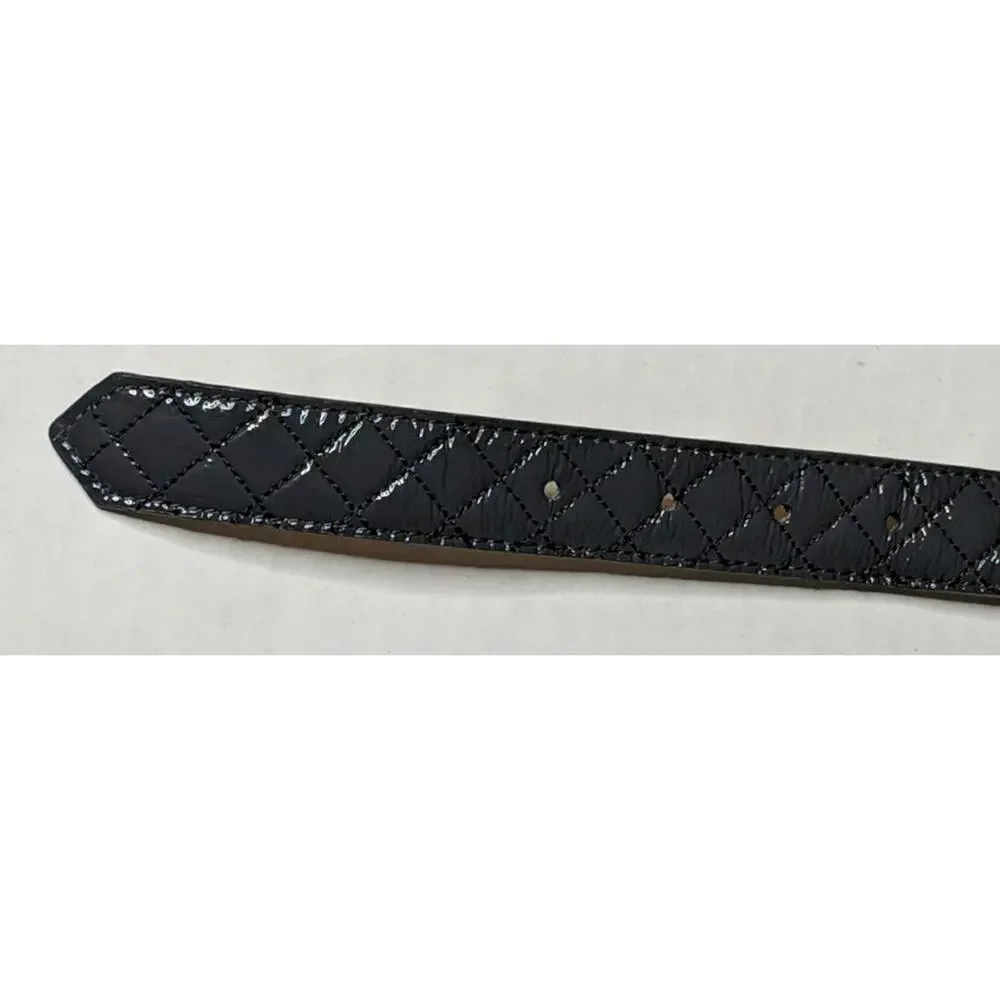 Talbots Quilted Leather Belt L